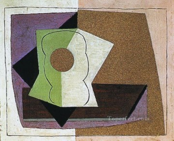  Picasso Obras - Vidrio sobre una mesa cubista de 1914 Pablo Picasso